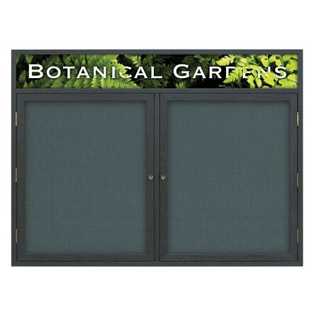 United Visual Products Open Faced Traditional Corkboard, 60x36" UV643A-SATIN-PEARL